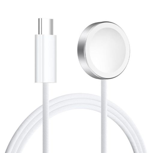 Apple Watch Series xDfind Type-C Magnetic Wireless Charger (White) - 1