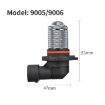 9006 8.5W 12-60V Lime Light Car Fog Light Bulb Pair - 2