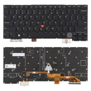 US Backlit Keyboard for Lenovo Thinkpad X1 Carbon Gen12 2024 (Black) - 1