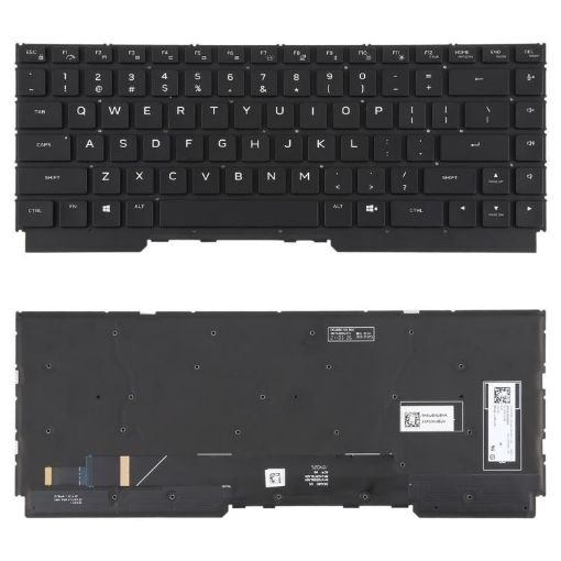 Colorful Backlit Laptop Keyboard for Alienware M15 R5 R6 R7 (Black) - 1