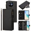 Ulefone Note 16 Pro Leather Case: 9 Card Slots, Magnetic Closure, Black - 1