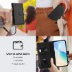 Ulefone Note 16 Pro Leather Case: 9 Card Slots, Magnetic Closure, Black - 6