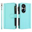 Ulefone Note 17 Pro Mint Green Leather Case, 9 Card Slots, Zipper - 2