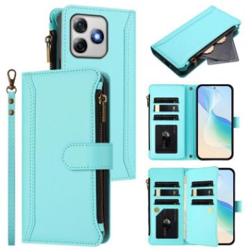 Ulefone Note 18 Ultra/Pro Mint Green Leather Case with Card Slots - 1