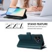 Ulefone Note 19 Dark Green Leather Case: 9 Card Slots & Hand Strap - 4