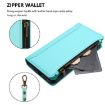 Ulefone Note 19 Leather Case: 9 Card Slots, Magnetic, Mint Green - 5