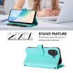 Ulefone Note 21 Mint Green Leather Case: 9 Card Slots & Hand Strap - 4