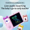 Children's 8.5" Drawing Board with Audiobooks & 112 Cards - Pink - 2
