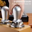 51mm Stainless Steel Coffee Powder Hammer Pressure Tampon, Silver - 5