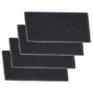 4pcs Black Dryer Sponge Filter for Bauknecht Whirlpool HX 481010354757 - 1
