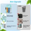 Large Blue Portable Compartment Medicine Organizer Pill Cup - 5