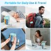 Large Blue Portable Compartment Medicine Organizer Pill Cup - 6