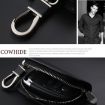 Red Cowhide Leather Car Key Protective Cover - Universal Fit - 3