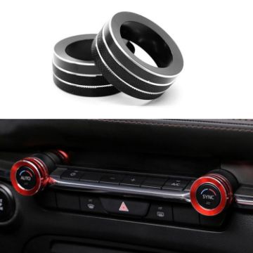 Mazda Axela CX-30 2020-2022 Multimedia Knob Decorative Ring Black - 1