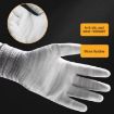 Striped Anti-static PU Palm Gloves, Random Color, Size: S - 3