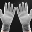 Striped Anti-static PU Coated Gloves, Random Color, Size M - 4