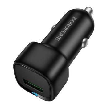 BOROFONE BZ34 Cloud QC3.0 Black USB Car Charger - 1