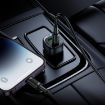 BOROFONE BZ34B Car Charger, Type-C & USB, 1m Cable, Fast PD38W, Black - 3