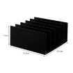 Black Metal Envelope Sorting Rack - Five-grid Notepad Organizer - 5