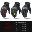 SOMAN MG21 Motorcycle Gloves L Black Sheepskin Carbon Fiber Off-road - 3