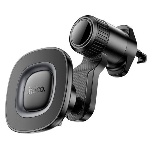 hoco H74 Crown Magnetic Car Phone Holder - Black Grey - 1