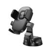 hoco H76 Crown Console One-button Car Phone Holder Black Grey - 1