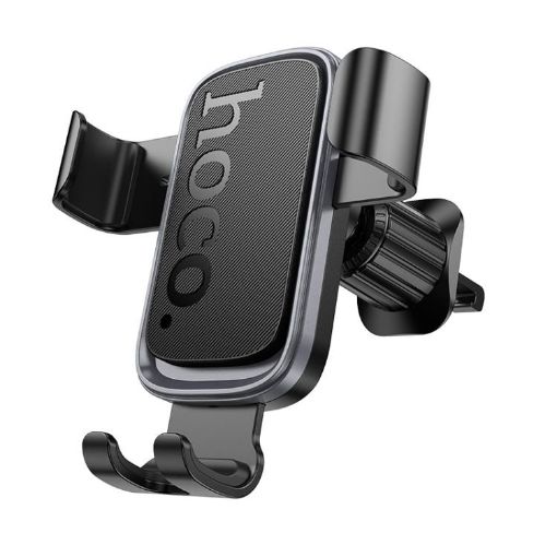 hoco H80 Vista Gravity Car Phone Holder, Black Grey - 1