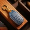 Toyota Corolla 3-Button Blue Cowhide Car Key Cover B111 - 2