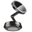 HW33 Metal Grey Magnetic Wireless Fast Charging Car Phone Holder - 3