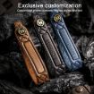 Kia Carnival SX Hallmo E171 Blue Cowhide Key Cover - 3