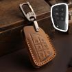 Buick Envision 2023 6-Button Cowhide Key Cover (Brown) - 1