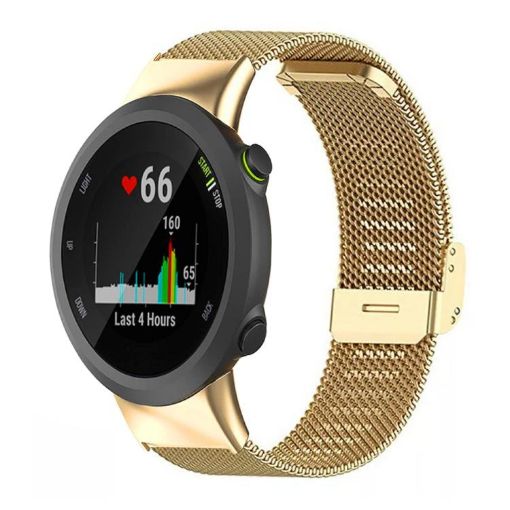 Garmin Forerunner 45/45S/Swim2 Gold Milanese Metal Watch Band 18mm - 1