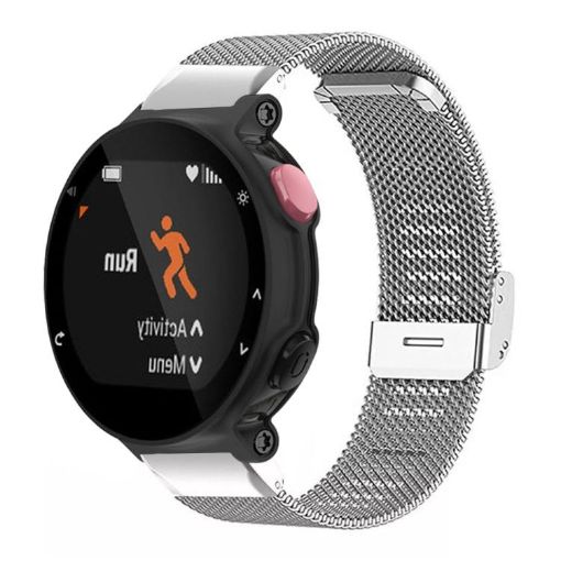 Garmin Forerunner 220/735/230/235 Milanese Metal Band Silver - 1