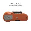 FUJIFILM X-T50 Glossy Soft Silicone Protective Case - Orange - 6
