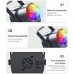 RGB Laser Light LED Stage Lamp with Remote Control (Black) - 5