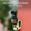 Sunnylife Multifunctional Magnetic Mount for DJI OSMO Pocket 3 (Black) - 2
