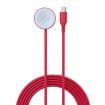 Type-C Charging Cable & Wireless Charger for Apple Watch (Red) - 1