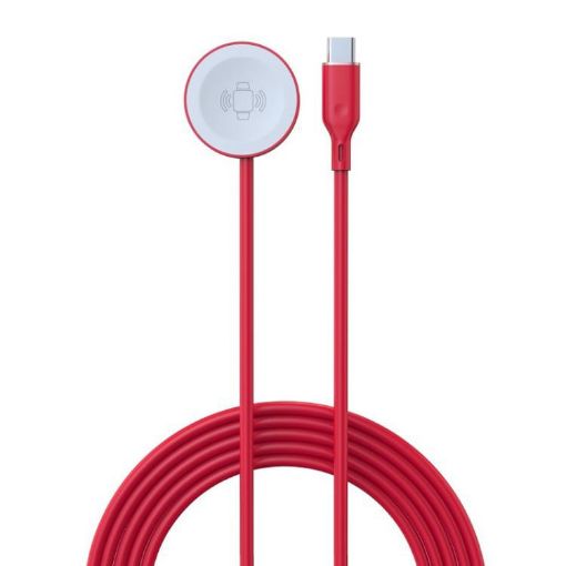 Type-C Charging Cable & Wireless Charger for Apple Watch (Red) - 1