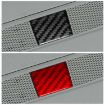 Tesla Model 3/Y Carbon Fiber Emergency Light Sticker (Red) - 5