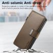 Redmi Note 13 4G Case MagSafe RFID Zipper Leather Wallet (Brown) - 4