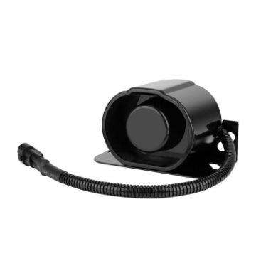 Waterproof 12V/24V Voice Reversing Horn Alarm Buzzer (Black) - 1