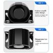 Waterproof 12V/24V Voice Reversing Horn Alarm Buzzer (Black) - 4
