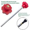 13pcs Car Tire Repair & Valve Installation Tool Set (Black) - 6