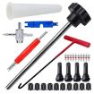 30pcs Car Tire Valve Repair & Installation Tool Set (Black) - 1