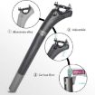 TOSEEK Carbon Bike Sitting Tube 30.8x400mm (Black) - 2