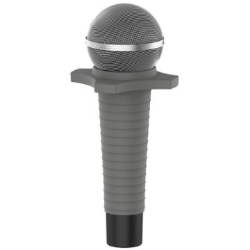 Dark Grey Silicone Protective Cover for Shure SM58 Mic (No Switch) - 1