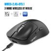 HXSJ T68 Wireless/Wired Gaming Mouse, Black - 3 Modes, Lightweight - 2