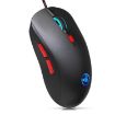 HXSJ X200 3600DPI Wired Mouse, 1.5m Cable, Colorful Luminous, Black - 3