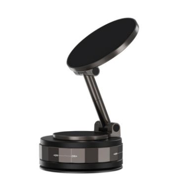 CCT30-2F Rotating Magnetic Car Phone Holder (Black) - 1