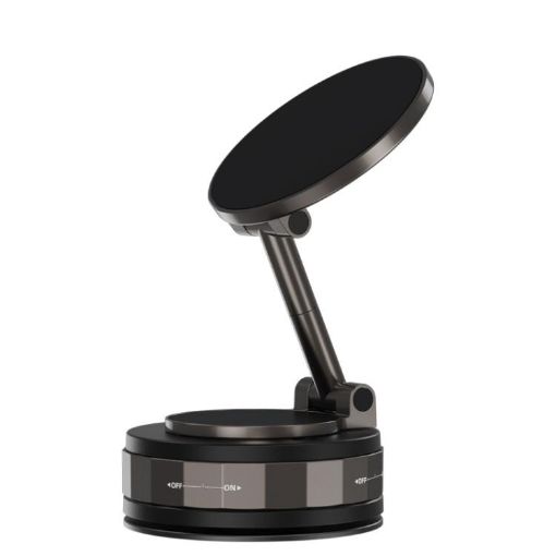 CCT30-2F Rotating Magnetic Car Phone Holder (Black) - 1
